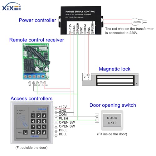 Xixei MAGNETIC LOCK Electromagnetic Door Lock Holding Force thumb #2