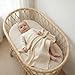 Knitted Organic Cotton Baby Blanket- Swaddle Blanket, 30