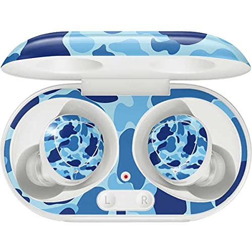Skinit Decal Audio Skin Compatible with Galaxy Buds+ - Officially Licensed Skinit Originally Designed Light Blue Street Camo Design