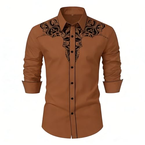 Chemise cowboy homme coupe ajustée avec poches avant pratiques