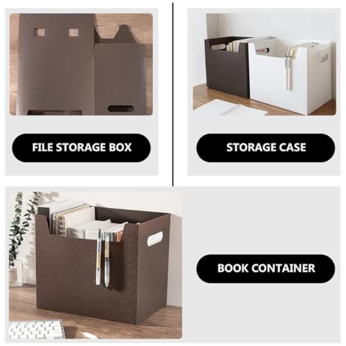 Boîtes de rangement pliables A4 Alipis bac de classement plastique PP pour archives