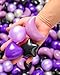 TRENDPLAY Ball Pit Balls for Toddlers, Star Heart Moon Shape 100 Pieces, Plastic Toy Balls for Boys Girls Kids Dogs, Purple+ Black