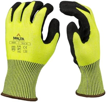 Malta Dynamics Safety Work Protective Gloves – Mens Work Gloves w...