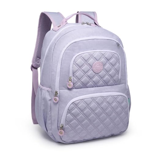 Mochila Feminina Kika Juvenil Escolar Trabalho Adulta Grande (Lilas)