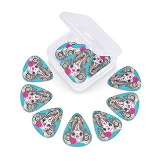 Pack de 12 médiators Day Of The Dead Sugar Skull Elephant médiators pour guitare électrique guitare acoustique diverses… - Les Beatles, Paul McCartney, John Lennon, RIngo Starr, George Harrison Pack de 12 médiators Day Of The Dead Sugar Skull Elephant médiators pour guitare électrique guitare acoustique diverses… – Image 5