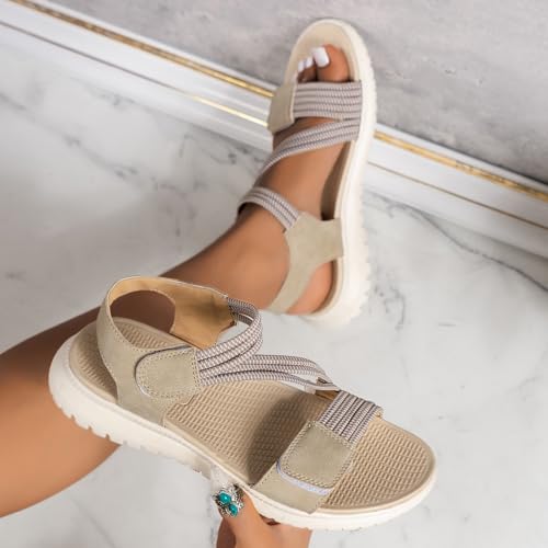 Women's Summer Fisherman Sandals 2025 New Women's Orthopedic Arch Support Sandals Adjustable Comfortable Walking Sandals for Women Casual Flat Sandals4