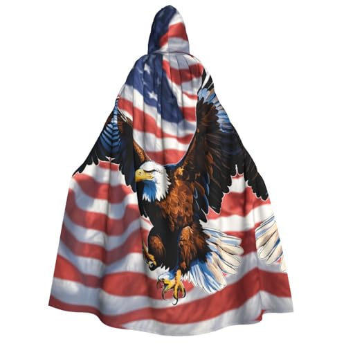 Cape aigle drapeau américain pour adulte cosplay Halloween