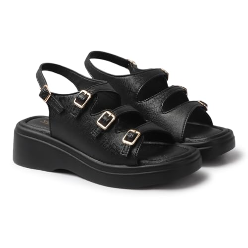 Image of Vendoz Women Stylish Slippers Wedges I Flat Slip on Sandals I Stylish and Casual for Everyday use I Comfortable & Lightweight for Girls & Ladies SD301