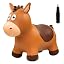 Hiboom 2 Set Bouncy Animal Hoppers With Slip Covers - Inflatable Unicorn Bouncer Toy, Supports 250 Lbs, Ages 5+ For Indoor/Outdoor Play