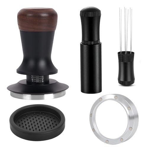 Kit barista 58mm accessoires expresso avec tamper et outil WDT - 2