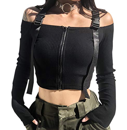 トップス eaphi MULTI SHOULDER PARTS RIB TOPS MULTI SHOULDER PARTS RIB TOPS
