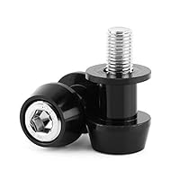 Schwingarm Spule, Motorrad Aluminiumlegierung Schwingarm Spule Schieber Schieber stehen Schwinge Spulen(10MM-Schwarz)