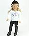 Sophia's 4 Piece Horseback Riding Outfit with Riding Boots Set for 18'' Dolls, Black