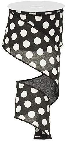 Ex=pressions Polka Dot Wired Edge Ribbon (2.5