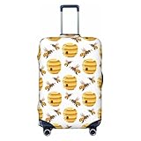 VOSERY Luggage Cover Protector Suitcase Cover - beehives honey bees cute High Elasticity Suitcase Cover for Luggage