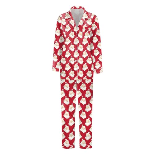 Pyjama assorti famille et couple pour tenue de Noël et nuit d'hiver