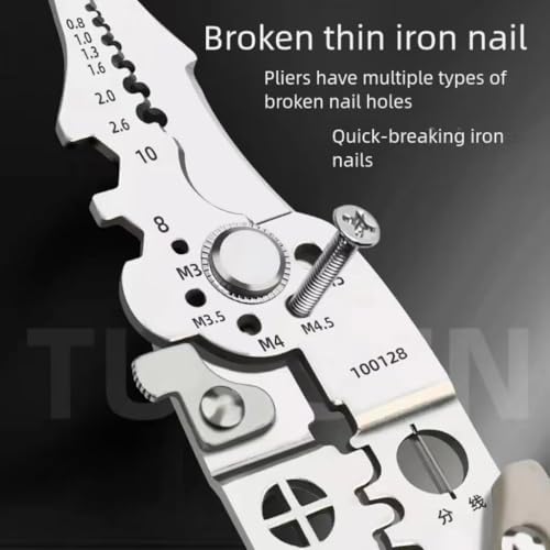 QIYANER Alicate de Decapagem de Fios com Ferramenta de Torção de Fios, Alicate de Decapagem de Fios