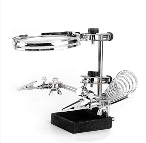 Pince de réparation manuelle avec loupe de bureau pour modélisme