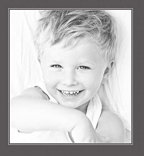 21x23 Cinder / Charcoal Custom Mat for Picture Frame with 17x19 opening size (Mat Only, Frame NOT Included)