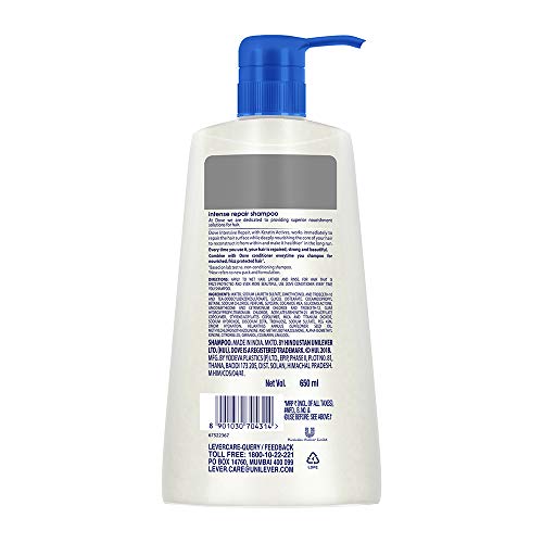Image of Dove Intense Repair Shampoo, 650Ml And Deeply Nourishing Body Wash, 800 Ml