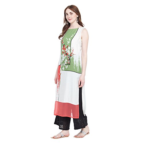 Image of Rangmanch By Pantaloons Women's Rayon Straight Kurta