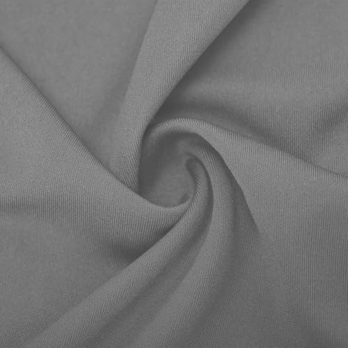 HGps8w Business Pencil Dresses for Women Ruched Mock Neck Long Sleeve Bodycon Vintage Wear to Work Midi Dress3