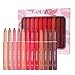 Layhou 12 Colori Rossetto Opaco Penna Matita per Labbra Set Matita per Labbra Opaca Impermeabile Non appiccicoso di Lunga Durata con Temperamatite Incorporato immagine