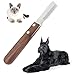 Cuchillo De Corte Para Perros Cepillo De Pelo Largo Para Perros Y Gatos Cuchillo Para Pelar Perros Mano Derecha Herramienta Para Peinar Mascotas Mango De Madera Cuchillo Para Desplumar Perros Cuchillo