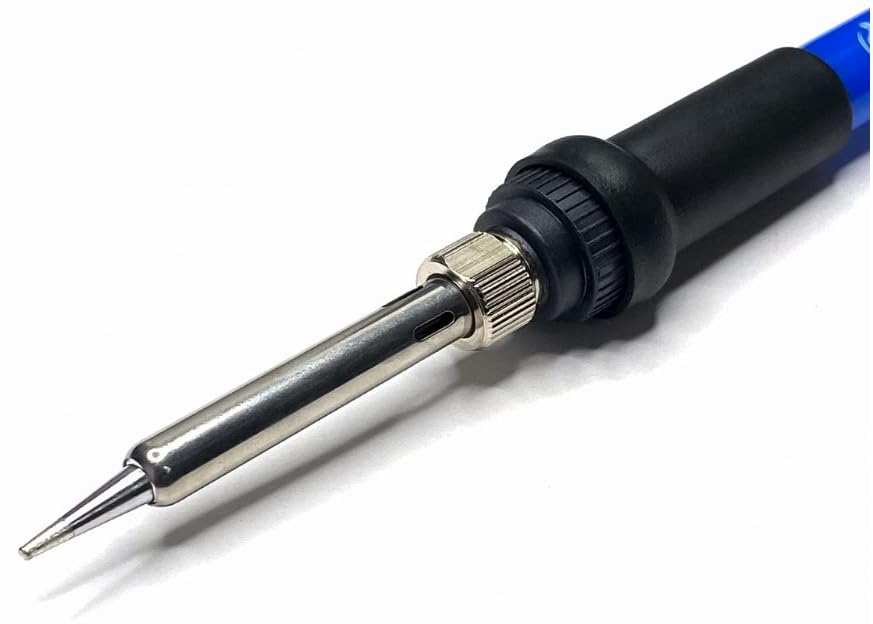 Image of 60WTemperature Adjustable,Professional Soldering Iron Kit, Fast Heating, 5 Iron Tips, Blue