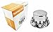 TORQUE 4 Pack of Rear Axle Wheel Cover 33mm Screw-on Lug Nut Cover for Semi Truck (Chrome Plated ABS Plastic) (Universal Fit) (TR584-TWC)