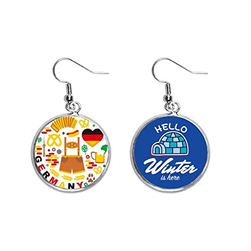 Bandera de Alemania en pendientes para eventos culturales y diario