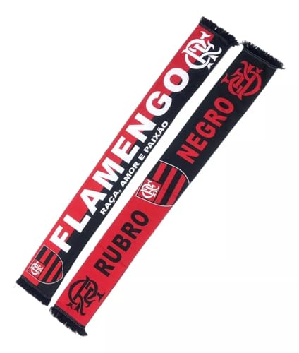Cachecol do Flamengo Dupla Face Rubro Negro - Oficial