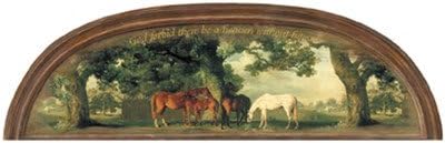 Mural Portfolio II God Forbid Heaven without Horses Arched Accent Wall Sticker