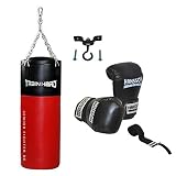 Hansson.Sports Boxset Boxsack 80cm lang + Boxhandschuhe 14OZ + Bandage + Deckenhalter