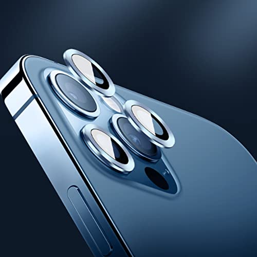 Protetor de Lente de Câmera de Vidro Temperado de Metal para Iphone 13 Pro Max, Alta Translucidez, P