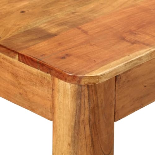 Table bois acacia massif 110x55 table d'appoint peu encombrante et durable - 6