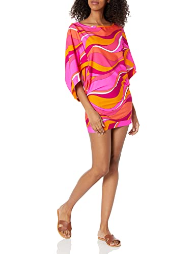 Trina Turk Túnica de natación Salida de baño, Multicolor, XS para Mujer