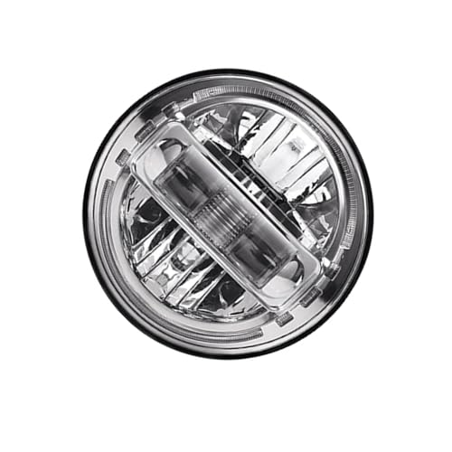 Phare avant LED 7 pouces finition chrome feux de jour 12V/24V optique haut de gamme pour voiture