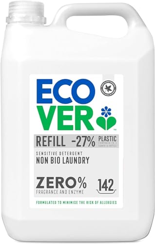 Ecover Zero Non-Bio Laundry Detergent Refill, 142 Washes, 5L