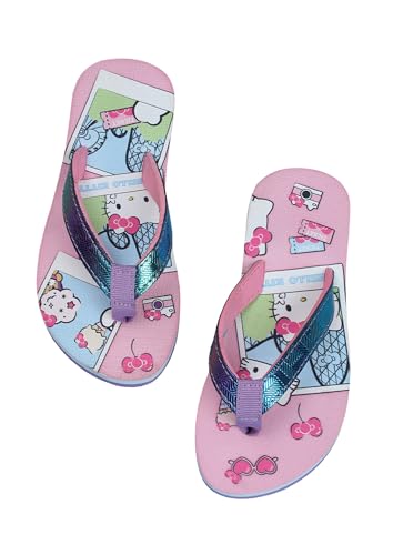 Kidsville Official Hello Kitty Printed Flip-Flops For Kids Girls | Soft, Non-Slip, Indoor, Outdoor, House Slipper, Comfortable & Durable Footwear for Children