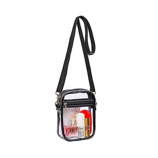 COVAX Clear Crossbody Purse Bag, Stadium Approved for Concerts