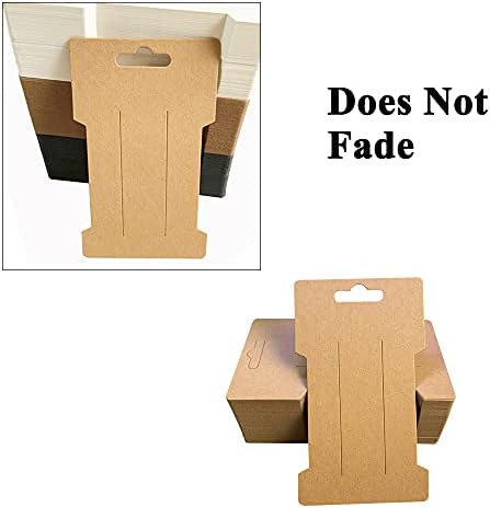 120 Pcs Hair Clip Display Cards Paper Hairpin Display Cards Kraft Paper Hairpin Card for Hair Bow Hair Clips Hair Accessories