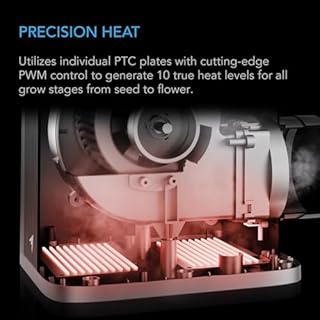 AC Infinity THERMOFORGE S7, Environmental Heater 1000W with 10-Level PTC Heating and Fresh Air Intake Control, Dual Duct Configurations for Grow Tents, Rooms, Greenhouses