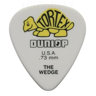 Dunlop pitch Wedge Lot de 12 médiators/plectres 0,73 mm Jaune dans une boîte de rangement pratique - Les Beatles, Paul McCartney, John Lennon, RIngo Starr, George Harrison