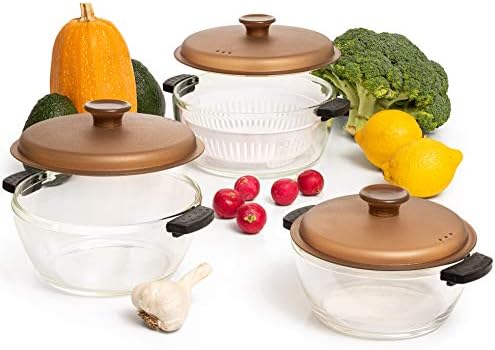 Moss & Stone Basics 3-Piece Glass Casser…