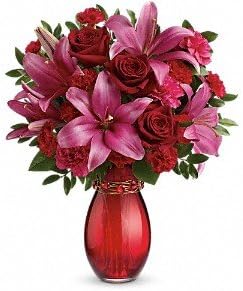 Mr. Bokay Nationwide Florist Crimson Kisses Bouquet