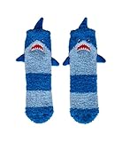 SJ Gang Style Jam Gang Stoppersocken mit Hai für Kleinkinder, Antirutschsocken Rutschfeste Socken, für Jungen, Mädchen, 26-34