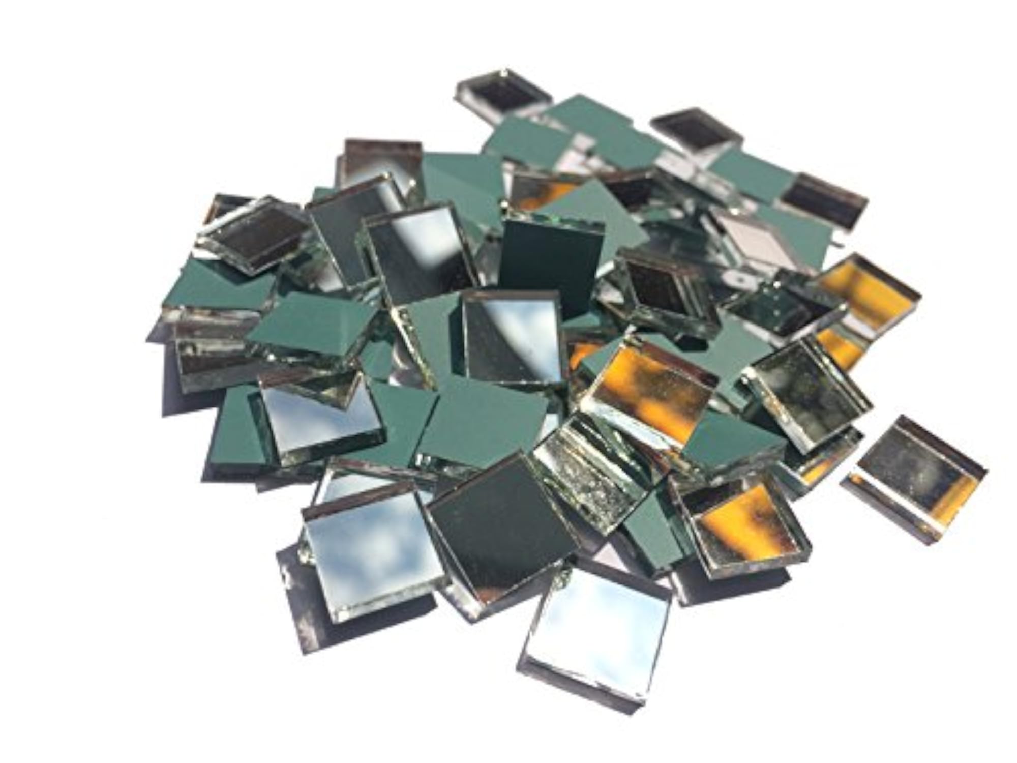 Square Mirror Mosaic Tiles, 200 Pcs for Crafting