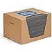 New Pig MAT240 Premium Absorbent Mat Pads | 100 Oil Absorbent Pads | The Original Pig Mat | 15" x 20" Oil Pads | Each Pad Absorbs 28 oz | Total Absorbency is 22 gallons | 100-Count, Gray