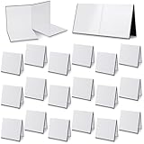 Zhanmai 10 Pcs Blank Game Board 18 x 18 Inches Quad Fold Dry Erase Make Your Own Game Board Folding Cardboard for School Classroom DIY Games Entertainment Activities